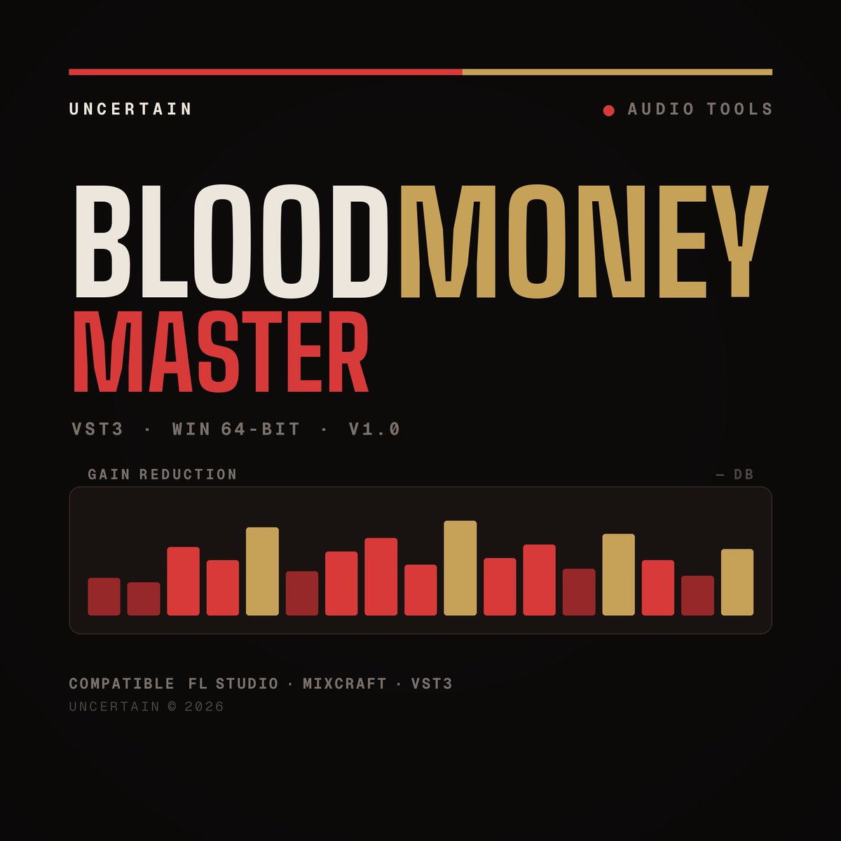 Uncertain034's tweet photo. Arrêtez de vider votre compte en banque pour des suites de mastering hors de prix. ❌

J'ai développé BLOODMONEY Master, un VST3 complet pour donner de la puissance, de la clarté et du punch à vos prods en quelques clics.

🎁 Et c'est 100% GRATUIT.

Le lien est dans ma bio ! 👑 https://t.co/0DzEgzZRhT