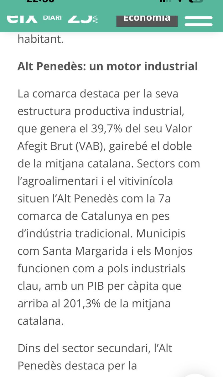 Cristivaque's tweet photo. @salvajeje @XaviUlldemolin1 Te tontet, que no deus saber que hi ha mes de 25.000 ha de vinya al Penedès https://t.co/8L5b1TzJnJ