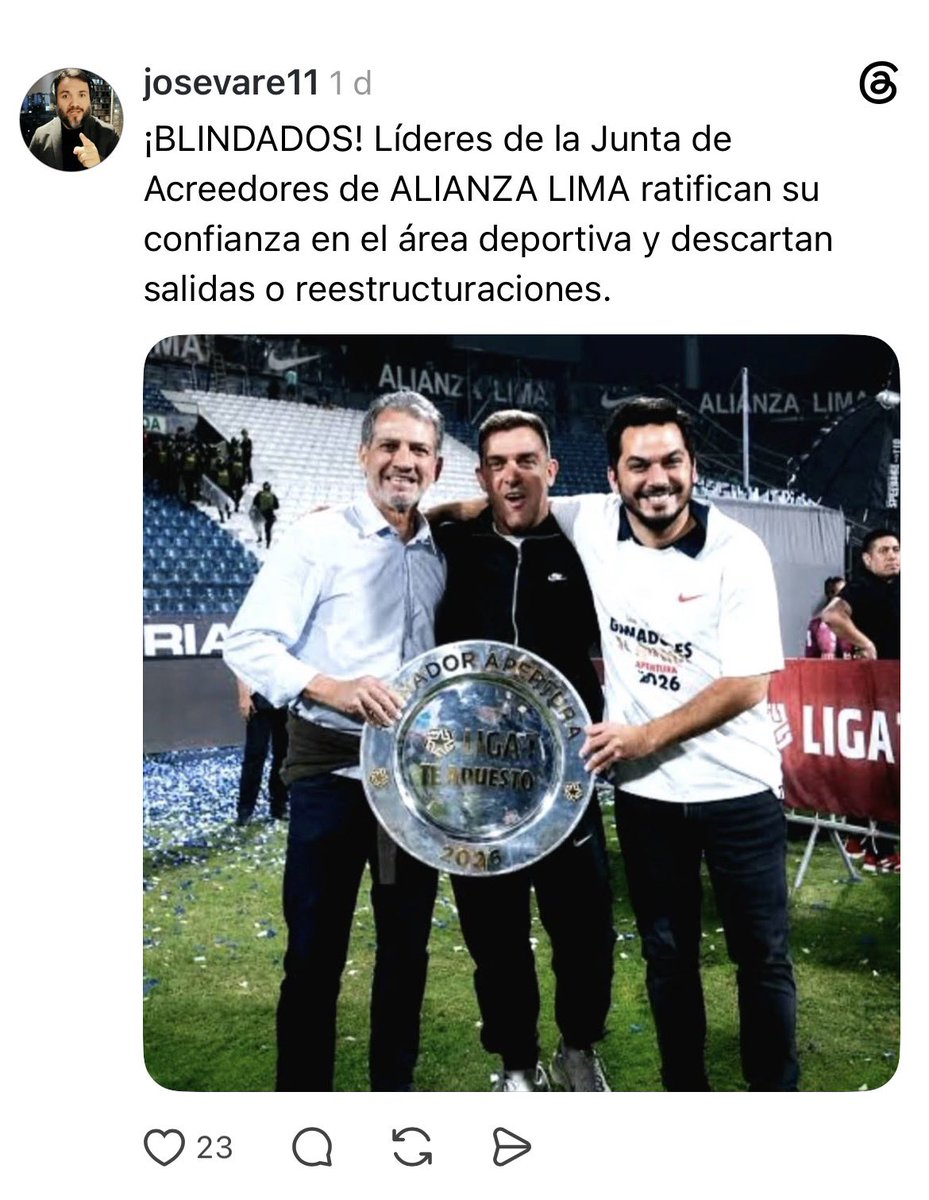 Nikkeigrone's tweet photo. Así haya nuevos dueños de las acrecencias del club, no se debería hacer cambios en el área futbolística, se consiguió el primer objetivo y todo va bien encaminado ✅
@ClubALoficial https://t.co/V3AOjzsjFt
