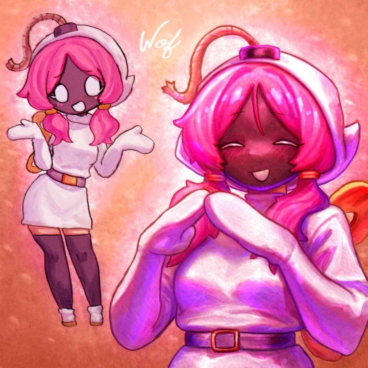 Wofdraw's tweet photo. Cute Shy Bomb https://t.co/ymDr8Q8bF4