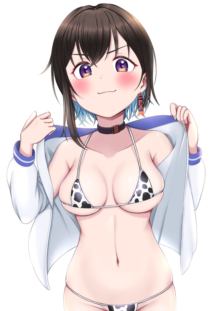 Tyler_69man's tweet photo. きわどい面積のヤツ着てたの忘れてドヤ顔で見せてくれてるみーたんです。
なお５秒後に顔面殴られますのでそのつもりで見てください。

#おにかき https://t.co/Flw3LUKLAs