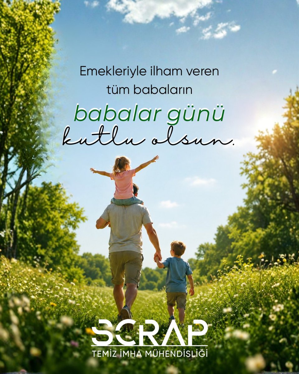 Scrapcomtr's tweet photo. Geleceğe daha yaşanabilir bir dünya bırakmak, sahip çıkmanın değerini öğrenmekle başlar.

Sevgisi, emeği ve sorumluluk duygusuyla hayatımıza değer katan tüm babaların Babalar Günü kutlu olsun. 🌿 https://t.co/4Tcq8Wr4Cq