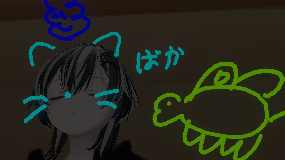 Stego_san's tweet photo. 書置きと起こしてくれた人ありがとう！
無事起きれた！
またうんち書かれとる...w https://t.co/DVisVeShba