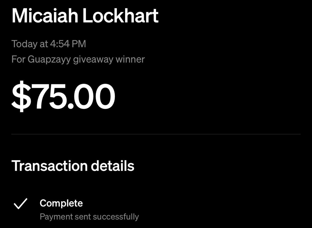 guapzayy's tweet photo. You been here since the very beginning then! 🙏🏽

$75 Sent as promised! Lets keep winning 🔥 https://t.co/4ZCe4eAbZd