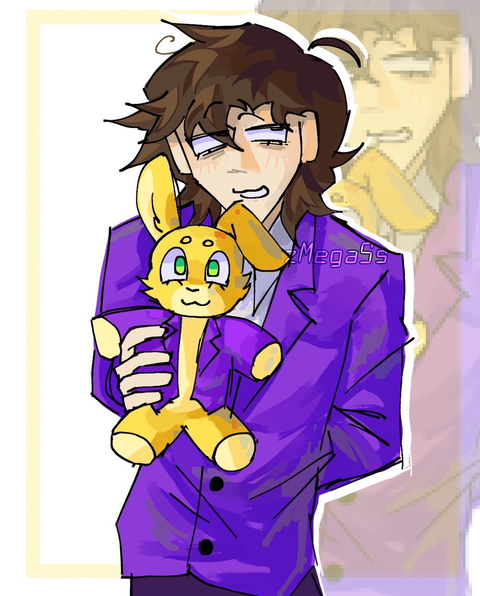 cliche_doodles's tweet photo. I am late sharing this but I got THE FUCKING COOLEST COMMISSION DONE BY @zmegass !! 

I'm so happy I've been obnoxious to all my friends and on all my other platforms showing this off + telling ppl to go follow him, thank you again for this!! :') #fnaf #commission #williamafton https://t.co/xeswHEEn1r