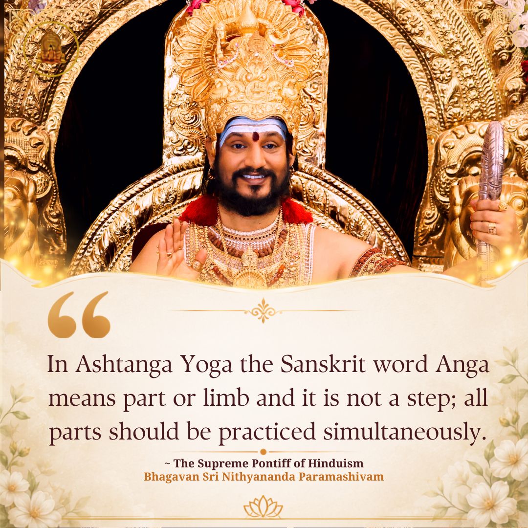 SriNithyananda's tweet photo. Yoga starts when you discover your root-thought-pattern and do completion with it. Physical flexibility is secondary to the mental and emotional flexibility you gain when you identify the core patterns that make you feel powerless and use Yoga to break them.
#Paramashiva #Nithyananda #InternationalYogaDay #NithyanandaYoga #YogaDay2026