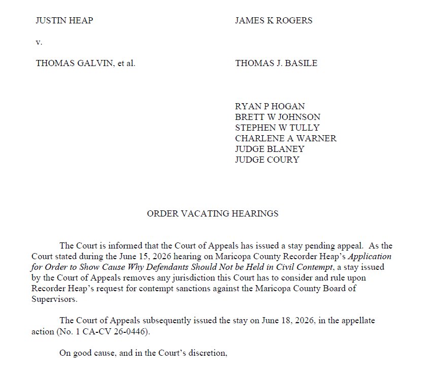 themastemind's tweet photo. @BrianTerry180 @ThomasGalvin Also the judge has withdrew the contempt hearing against the board because of the appeals court ruling which means no violation of court orders ever took place. https://t.co/laGj7Uswbp