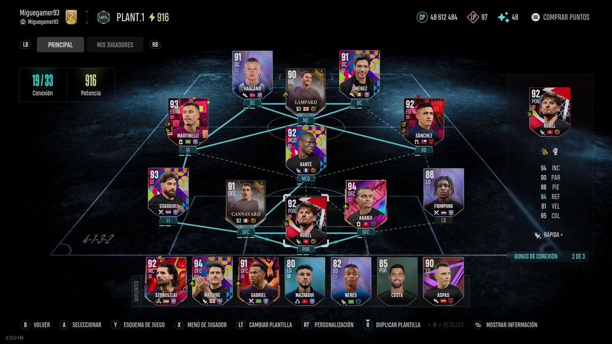 Miguegamer93's tweet photo. Después de casi una semana con la cuenta de PC no esta nada mal el equipo no ?
Es importante que premien el jugar partidos en los juegos de futbol y este juego ahora mismo lo esta haciendo ( leyendas incluidas )
!! Disfrutando mucho con UFL estos días en el canal !! https://t.co/s1u3JaWjd8