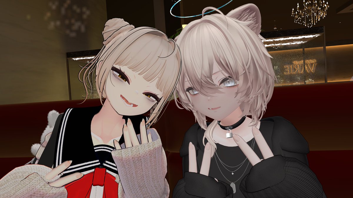 Silviy_VRC's tweet photo. ぐっともるにん✨️

昨日は #VARIE_VRC にお越しいただきありがとうございました！✨️

コスプレ回でしたのでキャストの皆さんめっちゃ気合い入ってましたよ！！
私は先日のトガちゃん改変でお相手させて頂きました！！

本日はゾメちゃん集会ですね！✨️
気合い入れてお仕事してきます！

 #VRC  #おはツイ 
 #Mao3D