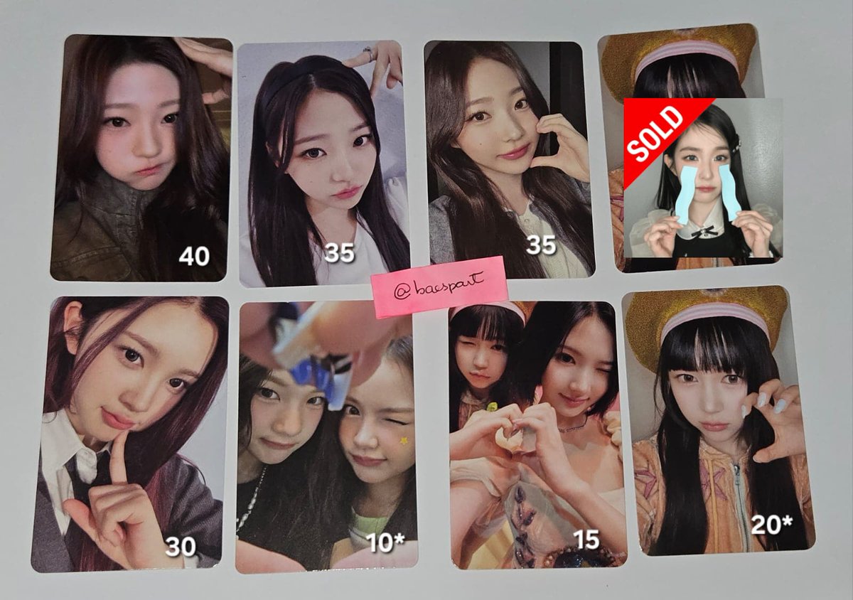 baespart's tweet photo. VENDO/VENDA — hearts2hearts, jiwoo, yeon, carmen, a-na, juun, stella h2h

valores na imagem +superfrete

• não reservo
• * contém avaria, já descontado no valor
• mando vídeo no pv
• feedbacks no link da bio
• envio em até duas semanas https://t.co/Kz6abNhrfO
