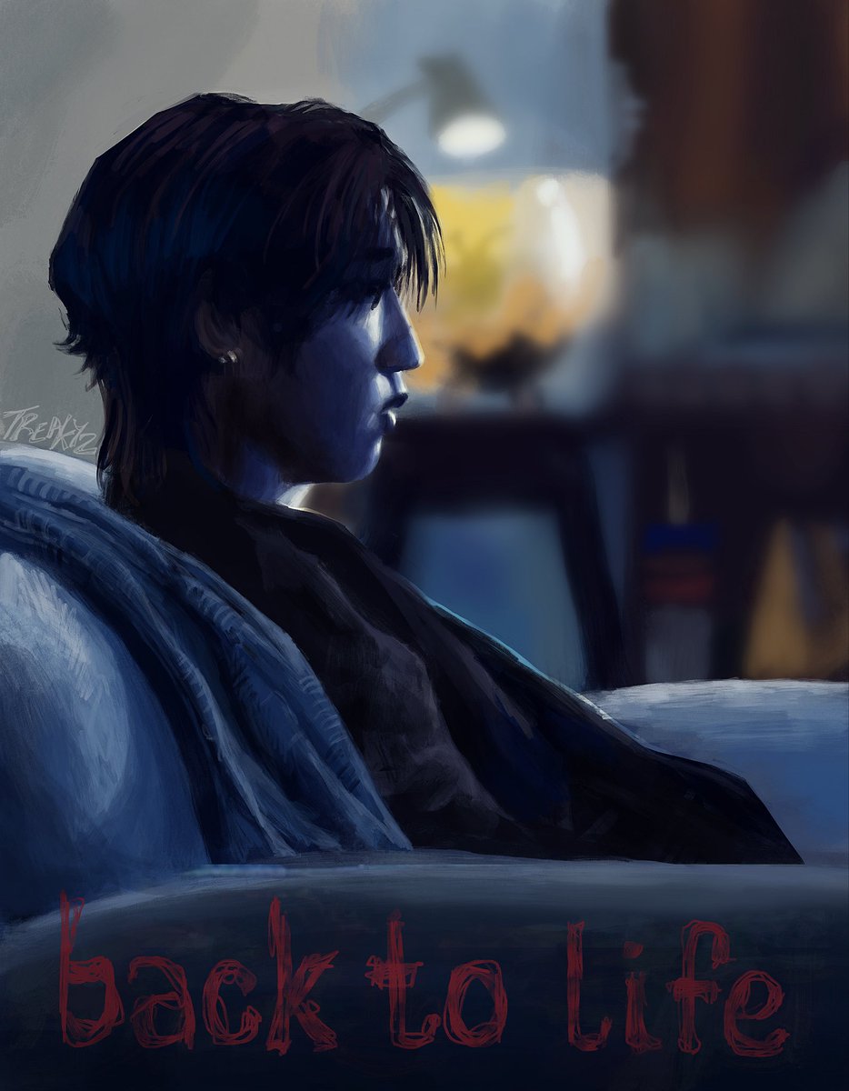 Treakyzzz's tweet photo. back to life 🎸

#han #hanjisung #straykids #skzfanart #backtolife #straykidsfanart https://t.co/d4gzO2hLS9