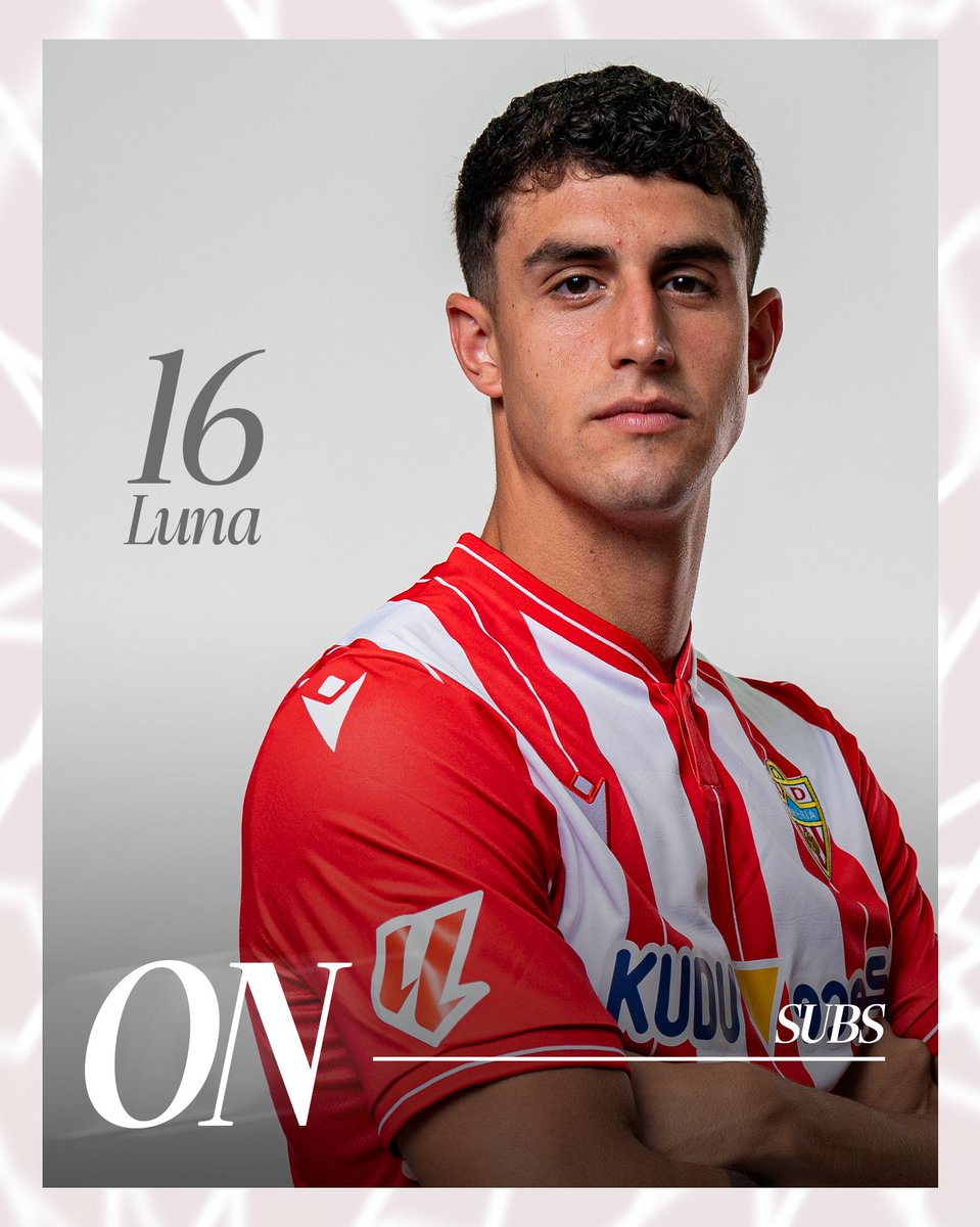 U_D_Almeria's tweet photo. ⏱️ 70' | 0-2 | 🔁 Cambio
➡️ Luna
⬅️ Chirino
#️⃣ #vamosalmería | ⚽ #AlmeríaMálaga | 📻 #UDAradio https://t.co/AThpPFTl7v