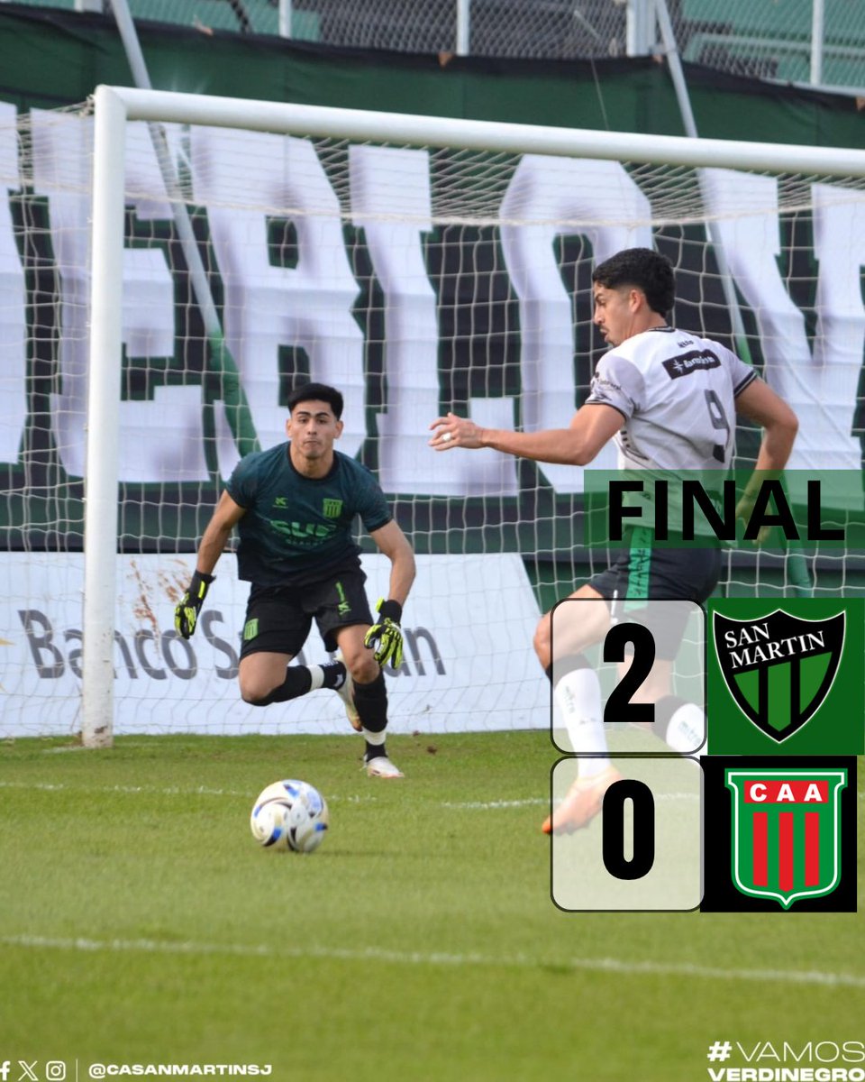 Infoverdinegra1's tweet photo. GANOOOOOOO SAN MARTIIIIIN!!!

Ganó el Santo por 2 a 0 a Agropecuario por la fecha N°4 que había sido aplazada.

Se cierra la primera ronda de la Primera Nacional, aunque quedan los 45' restantes frente a Chicago en condicion de local.

#vamosverdinegro https://t.co/ODoaNGVm0y