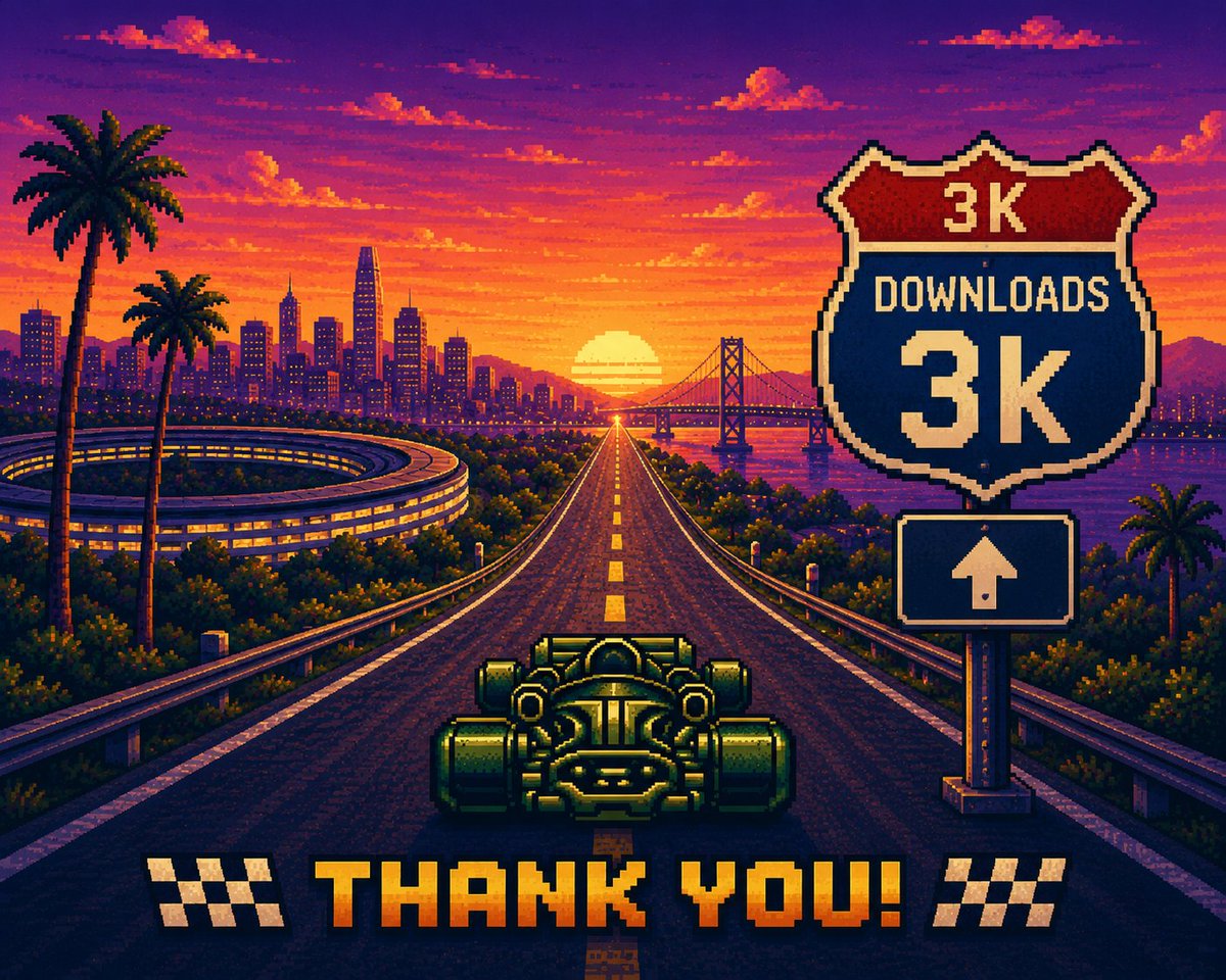 dadederk's tweet photo. Can't believe it! 3,000 downloads! π
Thank you to everyone who has played RetroRapid!, shared it, and helped make this milestone possible. β€οΈ
Next stop: 4K!
Download RetroRapid!:
https://t.co/bay9o7LCl2
#RetroRapid #IndieDev #RetroGaming #Accessibility https://t.co/J844saTp7I