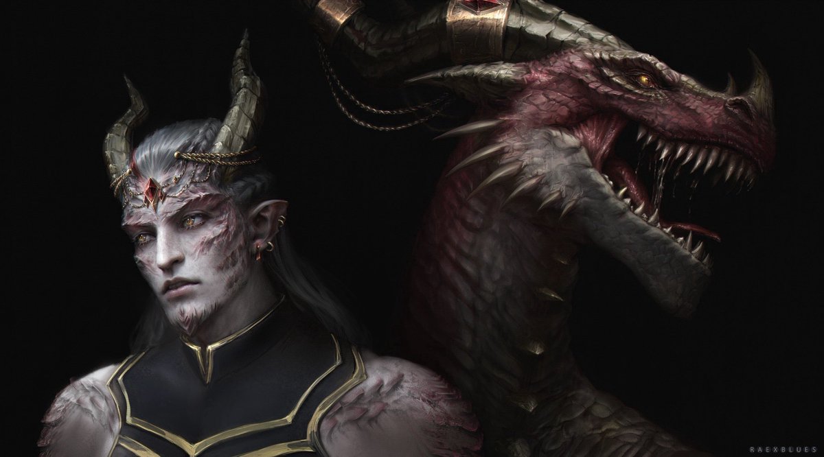 RaexBlues's tweet photo. Dracthyr portrait ^^
#worldofwarcraft 
#dragonart https://t.co/bovZkNL5gC