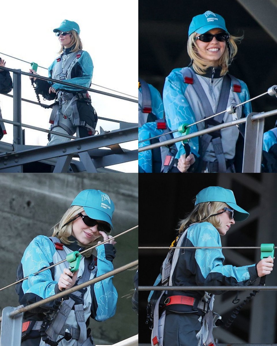 SydneySweehcli's tweet photo. Sydney Sweeney spotted at the  Harbour Bridge Climb. https://t.co/6YcZLPKTyG