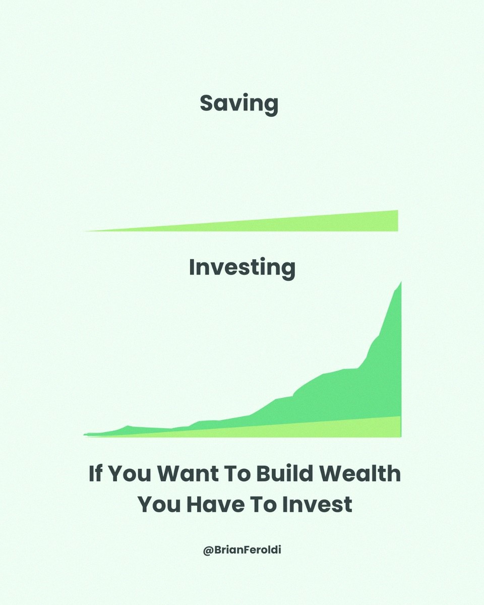 sdl_xx3's tweet photo. Saving vs. Investing 💸

Saving is for short-term goals or emergencies. Investing is for growing money over time. Both have a place, just depends on what you're working towards 🤷‍♂️ https://t.co/1L42vdxVBT