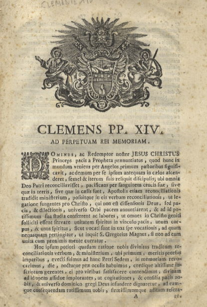 RomanoSace57080's tweet photo. In 1773, Clement XIV abolished the Jesuits, with foreseeable and most severe consequences for the Church. Frederick II of Prussia remarked: "Now the Church is finished." Yet the Jesuits obeyed, knowing that God, who founded and sustains the Church, can never be in an "emergency". https://t.co/gvLNdWJFUS