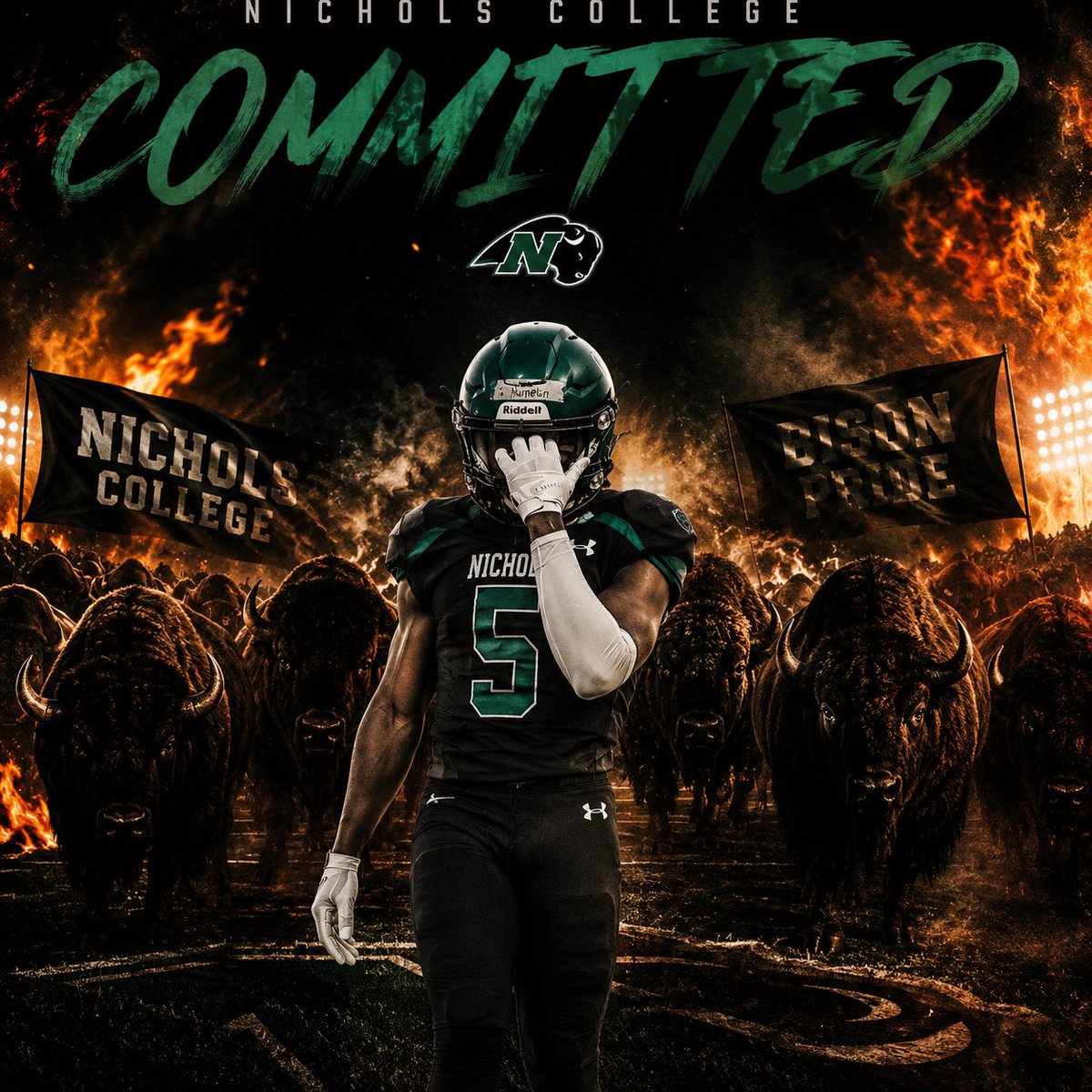 Isaiahlumpkin26's tweet photo. Committed to the next chapter… 🏈
Blessed to announce my commitment to Nichols College.
Thank you to everyone who’s supported me along the way — this is just the beginning. 💯 #Committed #NewChapter #NicholsCollege https://t.co/uskytVgwis