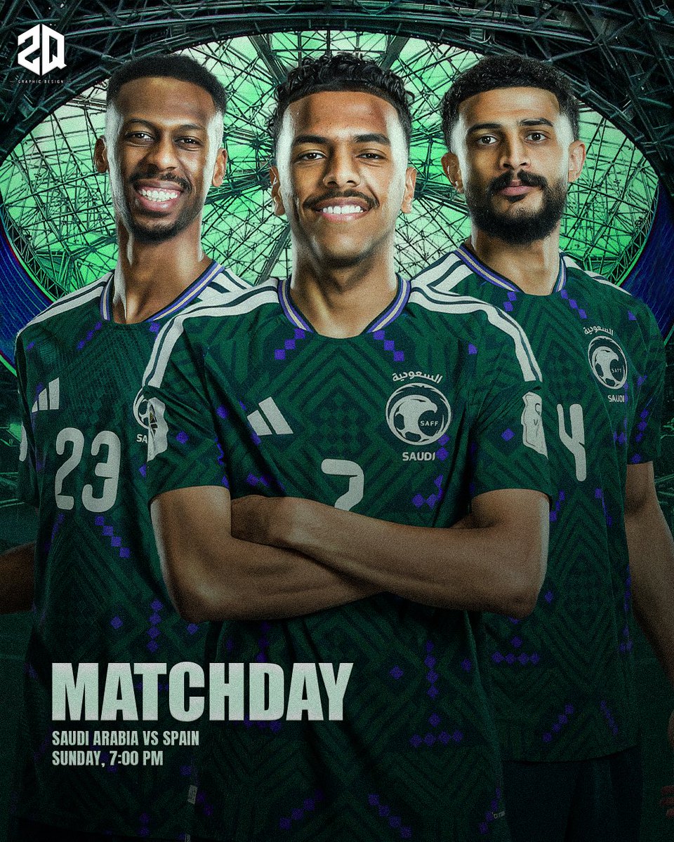2QNL18's tweet photo. يوم المباراة ⏳💚.. 

بالتوفيق لمنتخبنا 💚🤍 https://t.co/ARdVBe66SF
