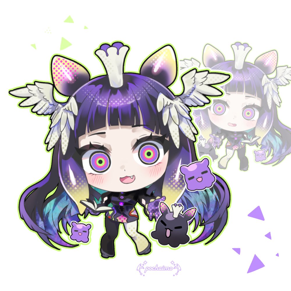 pochaimo's tweet photo. tiny tako takover!! 🐙 💜 
#inART #いなート https://t.co/Pv1gUqpHOZ