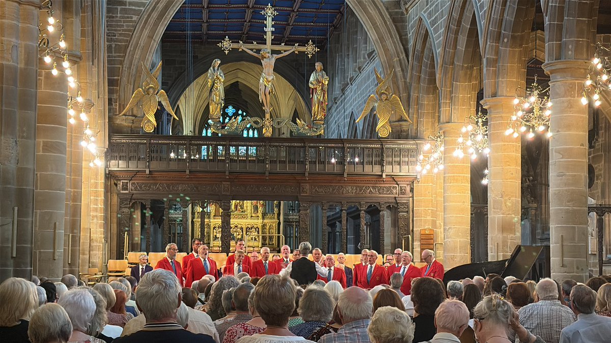 WakeCathedral's tweet photo. It was also wonderful to welcome Kidderminster Male Choir and Blackpool Male Voice Choir to Wakefield, and to extend a true Yorkshire welcome to all our visiting singers and supporters. Thank you for filling the Cathedral with such fantastic music. https://t.co/n9KH8SG7lu