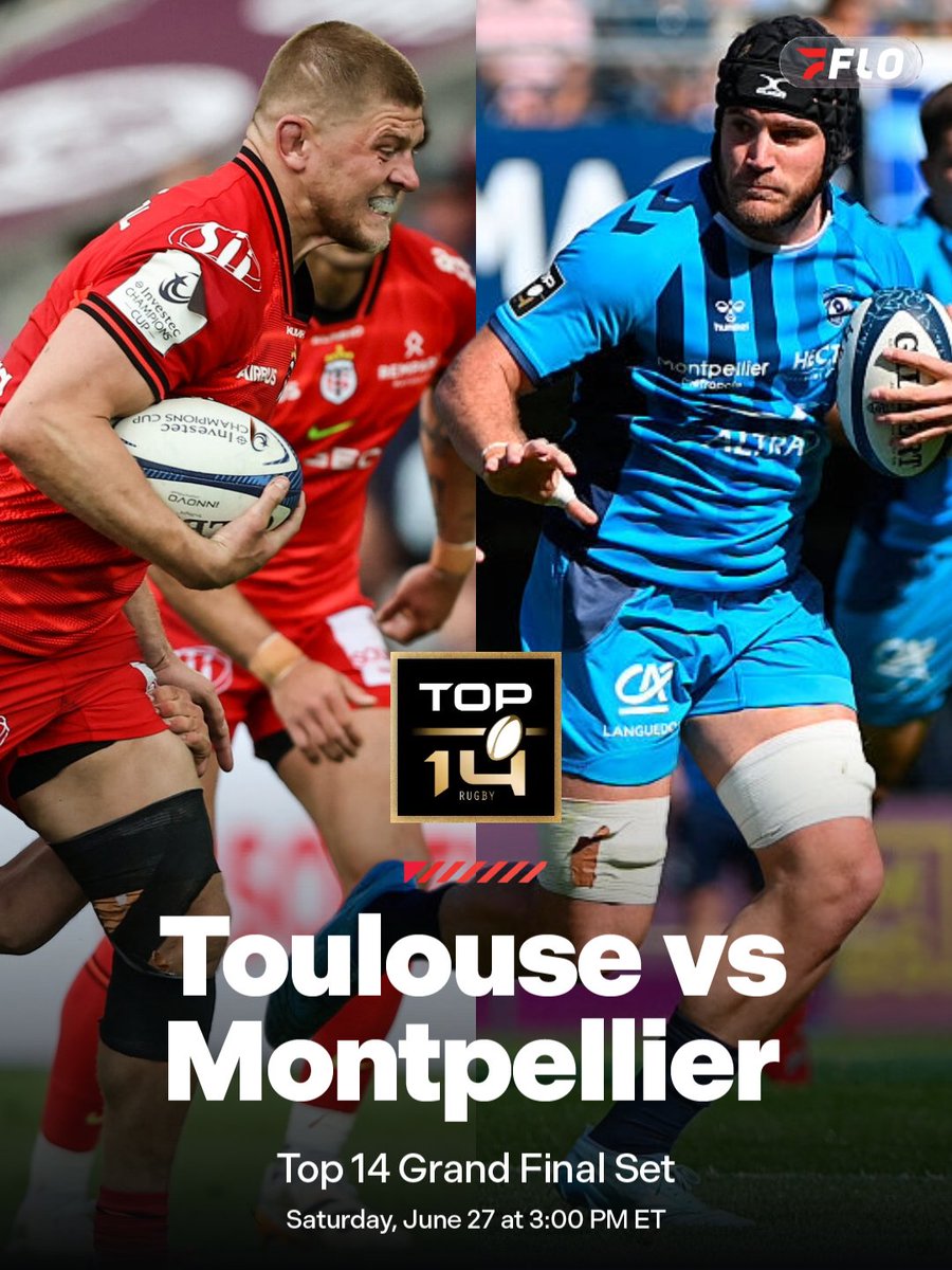 FloRugby's tweet photo. TOULOUSE VS. MONTPELLIER. 

The Ultimate @top14rugby Battle is Set!

#top14 #frenchrugby https://t.co/prN62ds0wS