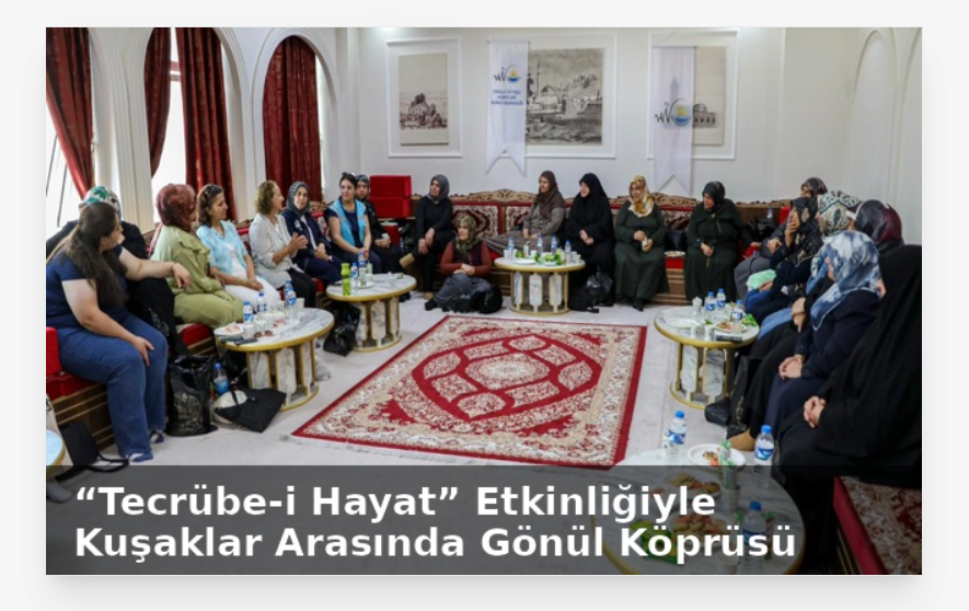 MustafaaTemiz's tweet photo. “Tecrübe-i Hayat” Etkinliğiyle Kuşaklar Arasında Gönül Köprüsü https://t.co/dNDuB7pvzq https://t.co/1aHlEuxitK