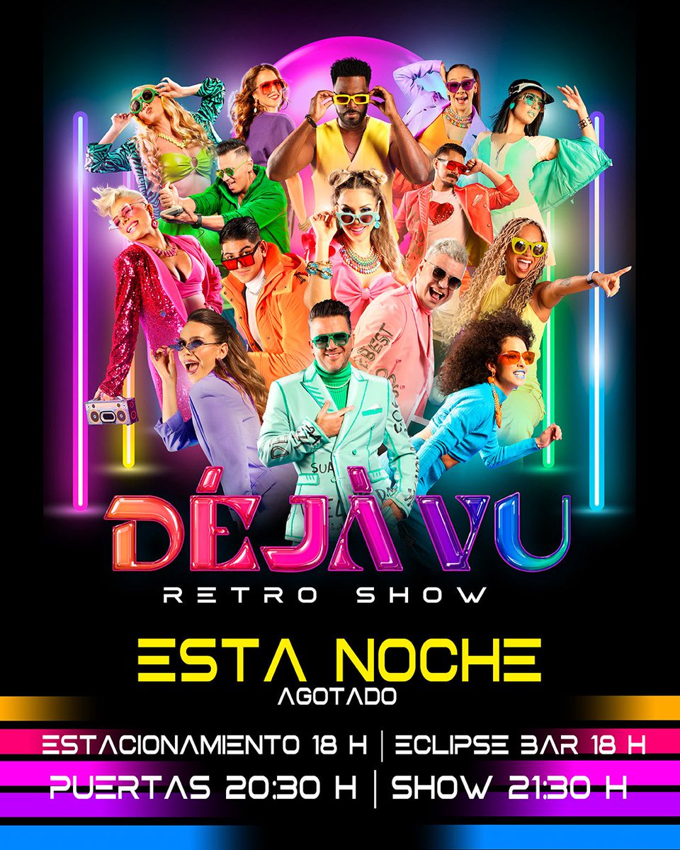 LunarioMx's tweet photo. 🪩Hoy, Deja Vu Retro Show regresa a nuestro escenario con un increíble “sold out” 🥳 https://t.co/Zo2ALeHXcL