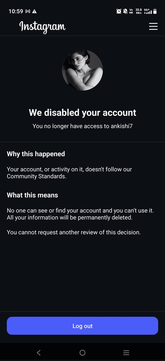 Ankishiu7b4's tweet photo. @ChainChaserVN I need help to recover my account ,@meta , @instagram has wrongfully suspended my account someone please help https://t.co/hHj28FCaGA