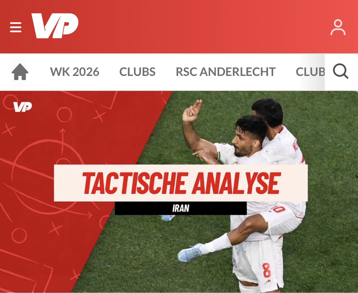 AndyMulders1984's tweet photo. 🧱 Iran = a defensive fortress. No spectacle, but discipline, organization and Taremi as the only real threat.
How do the Red Devils crack that block open? Andy Mulders analyzed Sunday’s opponent 👇
🔗 https://t.co/y2OY44Q7sb

#RedDevils #BELIRN #WC2026 #Iran @voetbalprimeurB https://t.co/oWN2L9NQyi