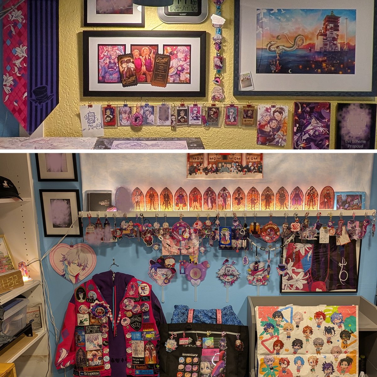 Finarael's tweet photo. This is the result of 3 1/2 years of creating and collecting. I love supporting oshis and fan artists!!!

#GavisBaggel (plus a smattering of #MerchZader and #ShikiKatsu) https://t.co/BwhlnUYoRN