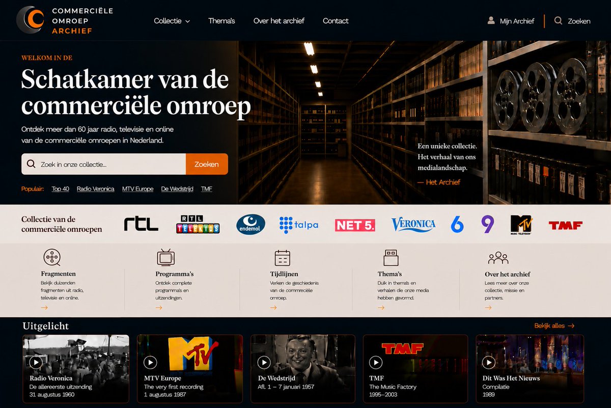 XanderStokkers's tweet photo. Het is bijna een maand geleden dat De Schatkamer van Beeld &amp; Geluid online kwam en daarmee is de eerste stap gezet. Nu is het tijd voor de stap 2 en dat is een schatkamer van de commerciële omroepen. Laten we hopen dat ook een schatkamer komt van de commerciële omroepen. @RTLNL https://t.co/v22e1d6jaM