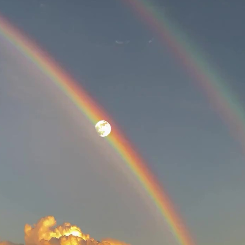 AMAZlNGNATURE's tweet photo. The Moon appears perfectly centered inside a rainbow

The rare image is captured during a clear morning in Scotland when the Moon lines up with a full circular rainbow https://t.co/VLG6oSv54y