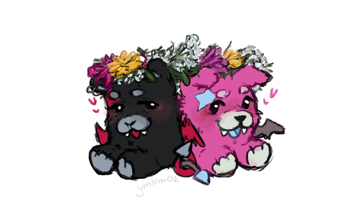 ymkm02's tweet photo. saw this post and it motivated me to draw them <3
 #heejake https://t.co/3nPpkxCv03