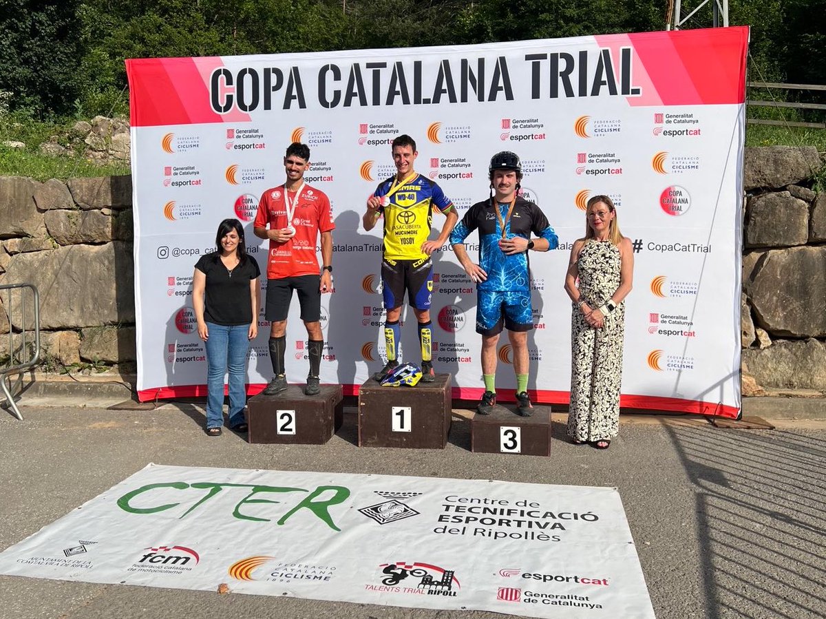 Aj_Ripoll's tweet photo. 🚲 Avui, #Ripoll ha acollit la 2a prova de la Copa Catalana de Trial a l’Avellaneda.

🥇 Els esportistes del Centre de Tecnificació Esportiva del Ripollès, Alba Riera i Eloi Palau, s’han proclamat campions en les categories elit femenina i elit masculina, respectivament. https://t.co/xldM7aOFl3