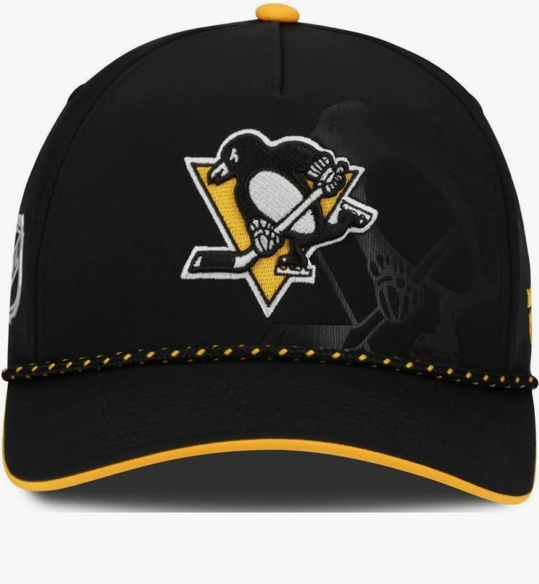 TwistedIdiot's tweet photo. Yo @GearGoneWrong found the 2026 NHL draft hat on Sports Closet.

Rope hat, A-Frame, but at least they aren't doing the NFL tiny logo! #LetsGoPens https://t.co/53Eepw5iO0