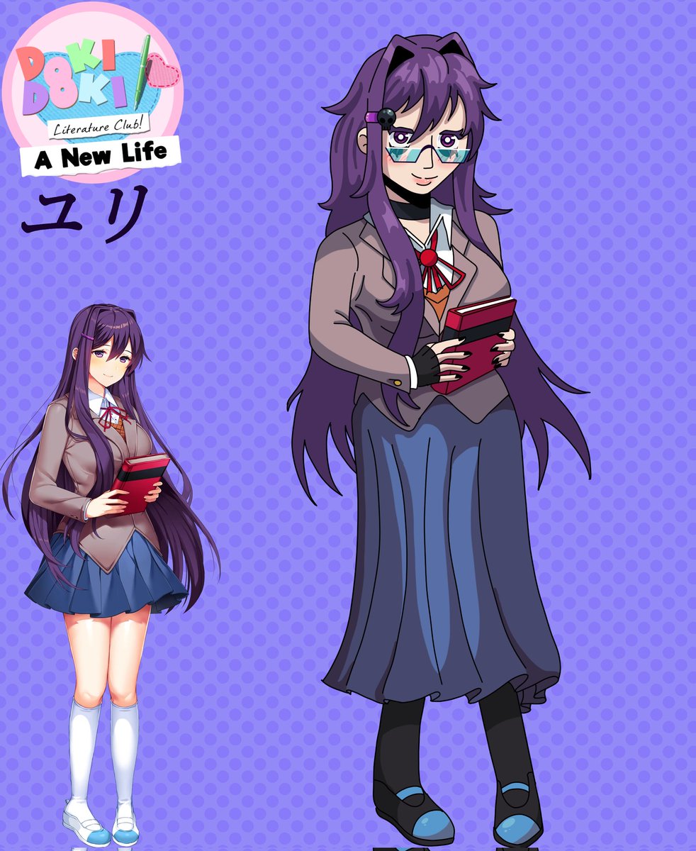 Galaxybatty's tweet photo. #DokiDokiLiteratureClub redesigns pt1 https://t.co/HcWoDr4S7B