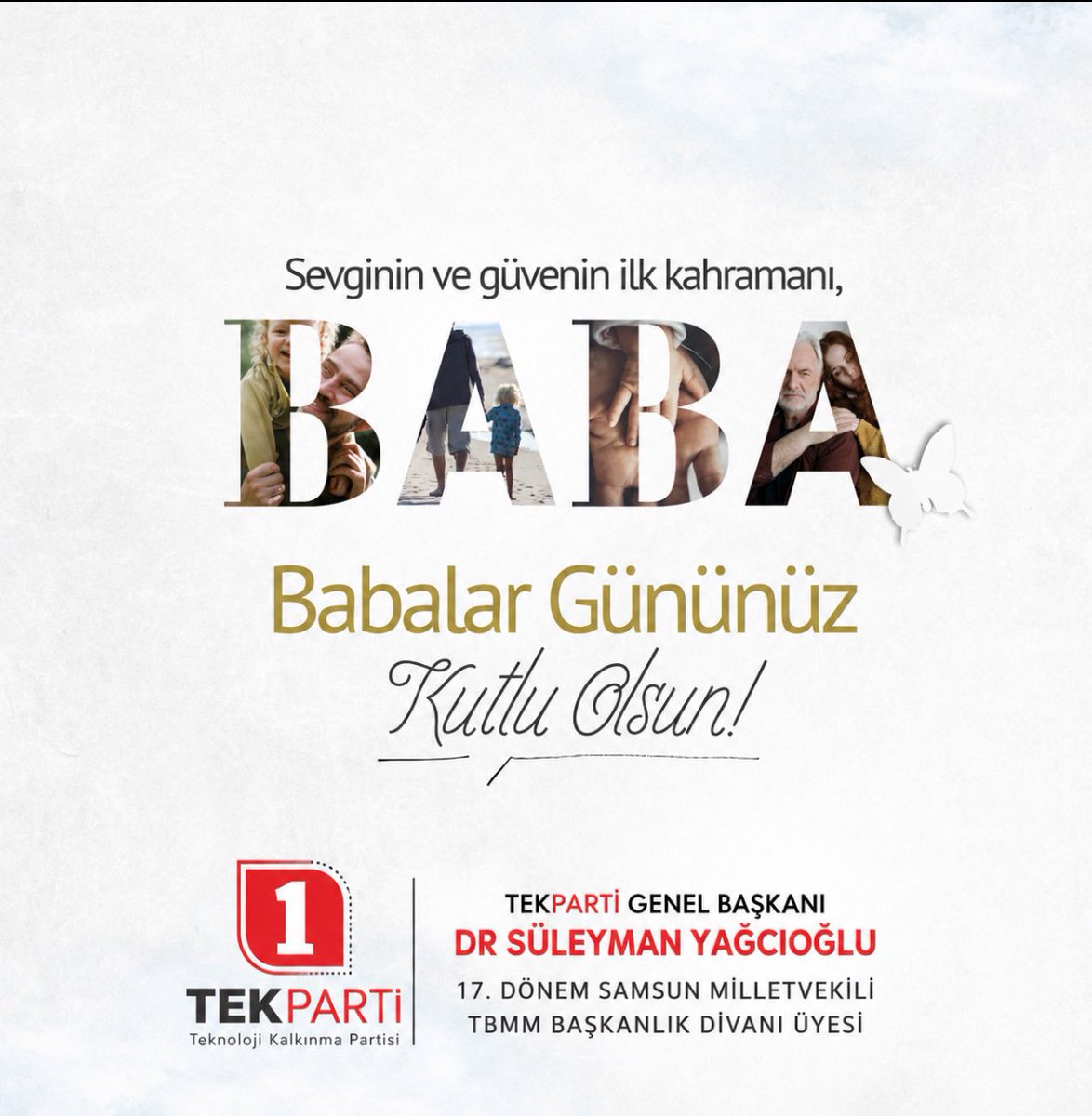 DrYagcioglu's tweet photo. Baba; sevginin, emeğin ve fedakârlığın sessiz kahramanıdır.

Ailesi için ömrünü adayan tüm babalarımızın Babalar Günü’nü kutluyor; ebediyete irtihal eden babalarımızı ve aziz şehitlerimizi rahmetle yâd ediyorum.

#BabalarGünü https://t.co/samVWPw5ha