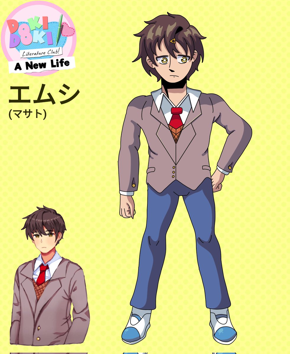 Galaxybatty's tweet photo. #DokiDokiLiteratureClub Redesigns pt2 https://t.co/boG0wX2W8I