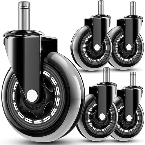 Snowy_y_'s tweet photo. I just received RidRed Office Chair Wheels - Replacement Rubber Wheels - Universal Fit 3 Inch Casters, Heavy-Duty Chair Casters, Noise Free, Fits 98% Chair, for All Floor (5) - Transparent from nerrim via Throne. Thank you! https://t.co/Aq1CSZQWJS #Wishlist #throne https://t.co/gELLDx9e8K