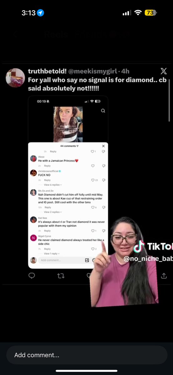 KrishellMa39135's tweet photo. @kobie1217 @JoshusJones Girl it is… she took a screenshot and look at the picture on the bottom is ammika https://t.co/BpitxDQfIr