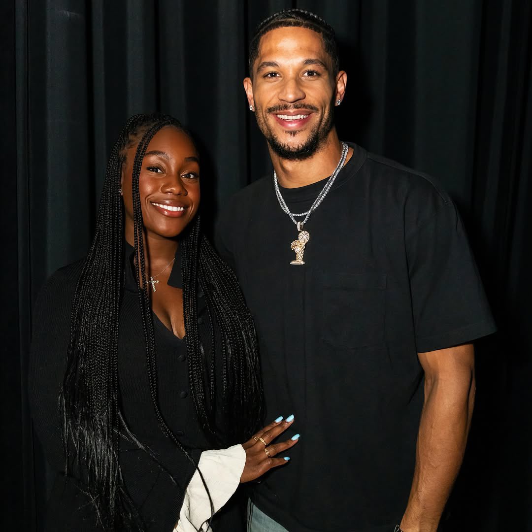 wavecheckers's tweet photo. Josh Hart &amp; his wife celebrating the NY Knicks championship ❤️‍🔥 https://t.co/JPuKj9JK5Z