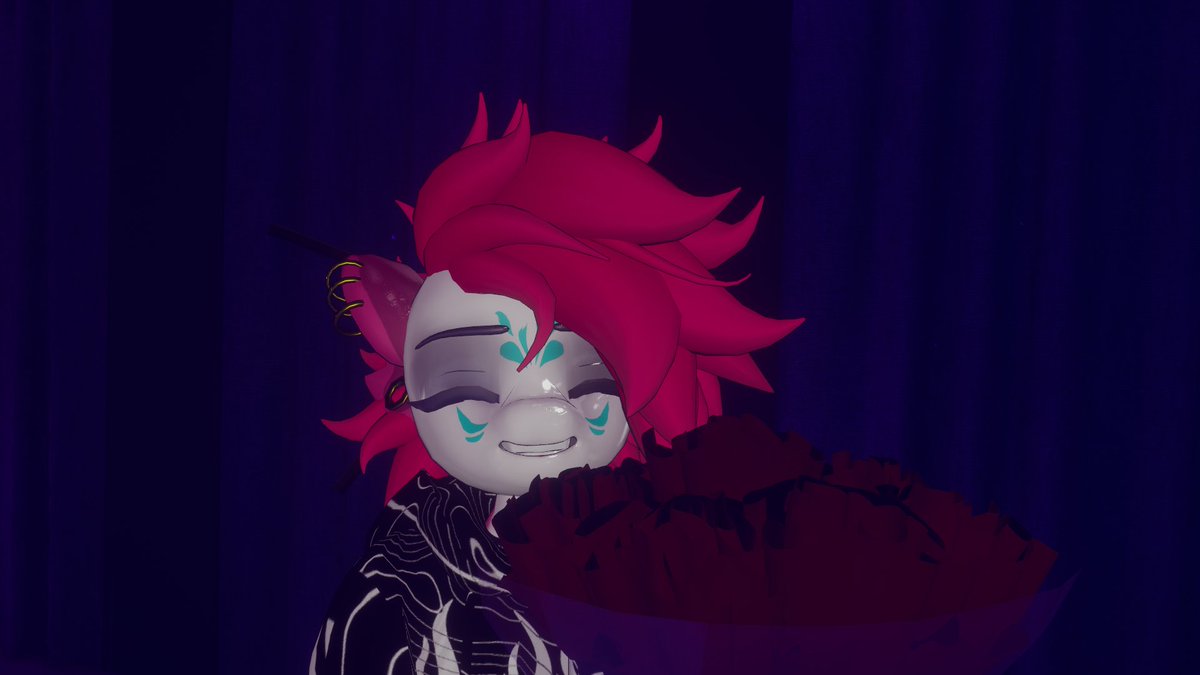 Asteres12's tweet photo. shork has flowers for you :3 #sabrean #vrchat #furry #shork https://t.co/fPuchRONPB