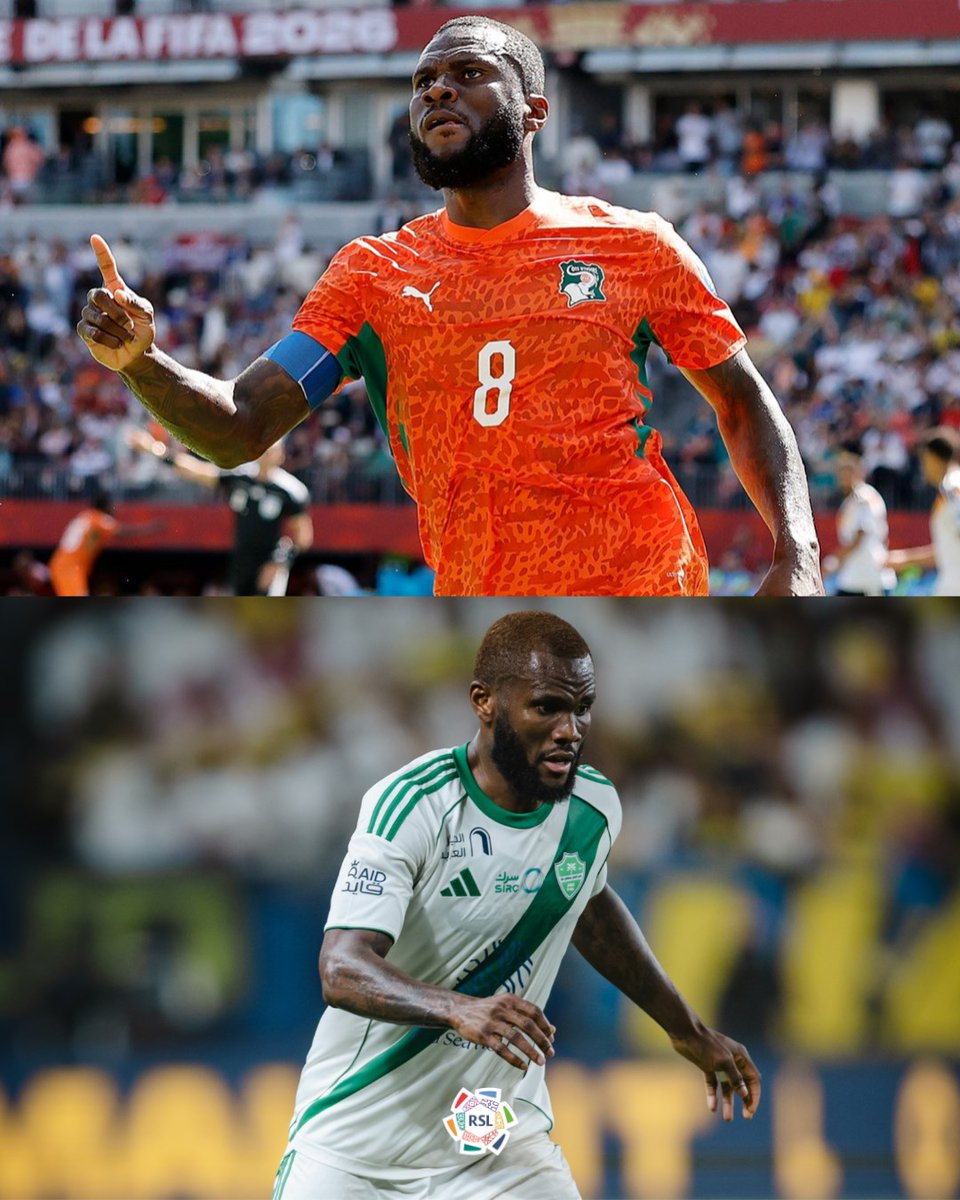 SPLBROficial's tweet photo. Primeiro gol em Copas do Mundo! ✅️ 🇨🇮

Franck Kessié é mais uma estrela do #Sauditão brilhando nos gramados internacionais! 🫡

📸 @FIFAWorldCup https://t.co/wjjUiGyNAX