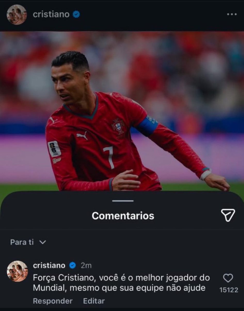 Alexaxfcb's tweet photo. A Cristiano Ronaldo se le olvidó cambiar de cuenta  😭😭 https://t.co/BJ3s4bCzny