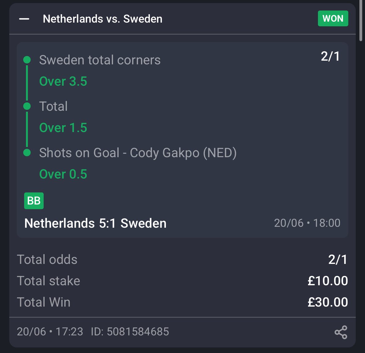 DansFootyBets's tweet photo. A few wins from yesterday 💪🏻

Hopefully the Germany match follows suit 👀

#worldcupbets #footballbets #betbuilder https://t.co/RVILYkHcFS
