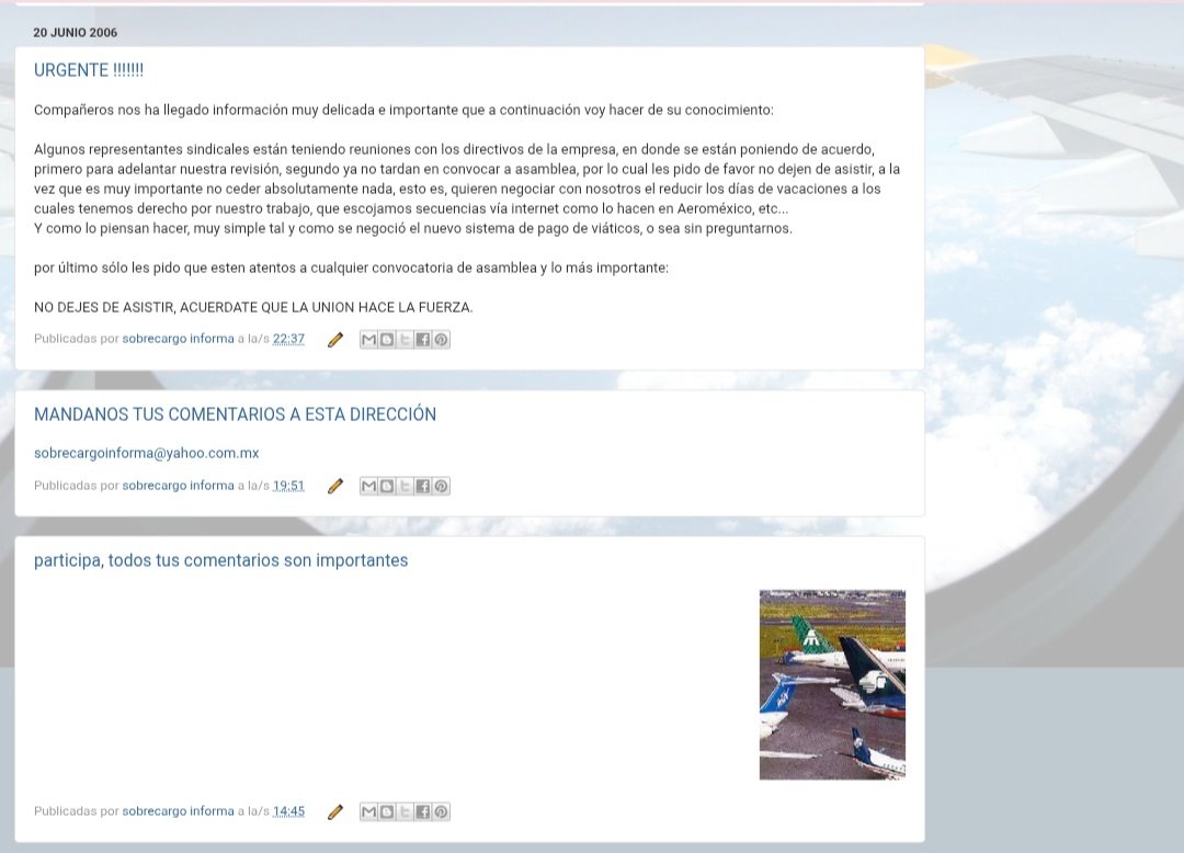 xime_garmendia's tweet photo. Hoy #SobrecargoInforma cumple 20 años.

Hoy cumplo 20 años de dedicarme al periodismo aeronáutico. https://t.co/clzCuNvj3N
