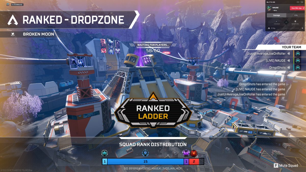 CLOUDNAUGE's tweet photo. Definitely balanced matchmaking and not bad at all @PlayApex https://t.co/2aezhF0MqE