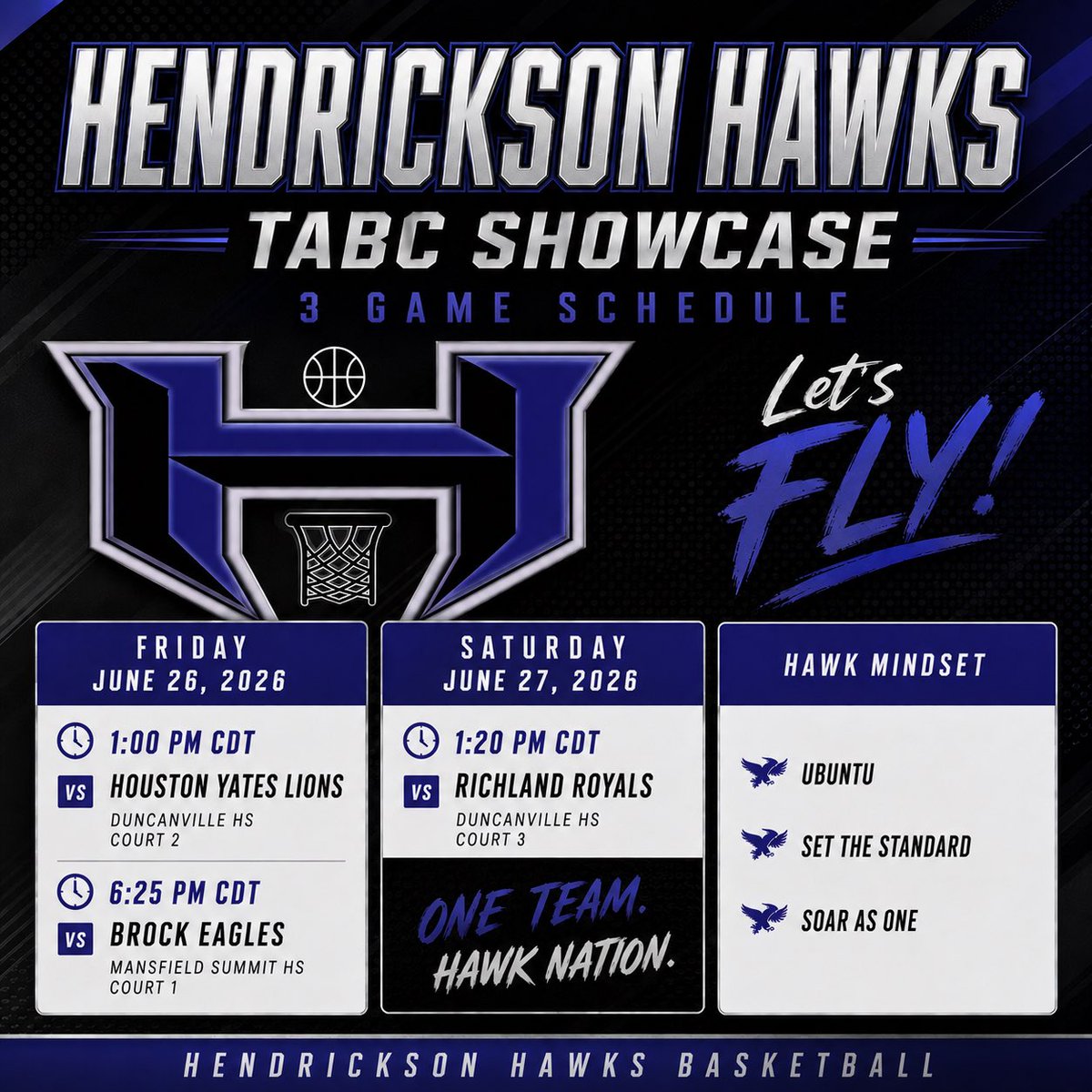 Hawk_Hoops's tweet photo. Hawks are headed to the Metroplex! TABC READY! 

 #HawkNation #TABCShowcase #SetTheStandard #Ubuntu #SoarAsOne #LetsFly🦅🏀 https://t.co/n52exLzWGl
